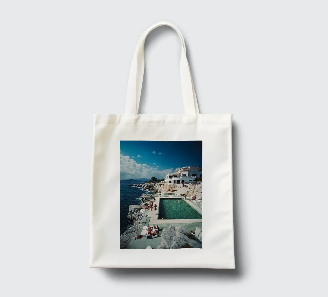 Slim Aarons Hotel Dup Cap borsa in juta da Mrs.Pamela
