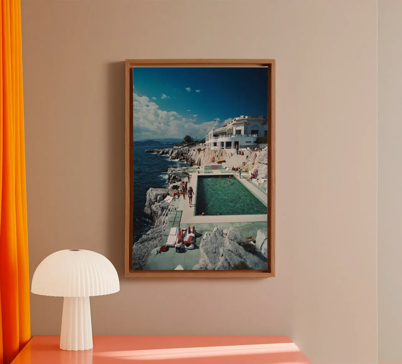 Slim Aarons Hotel Dup Cap tela da Mrs.Pamela