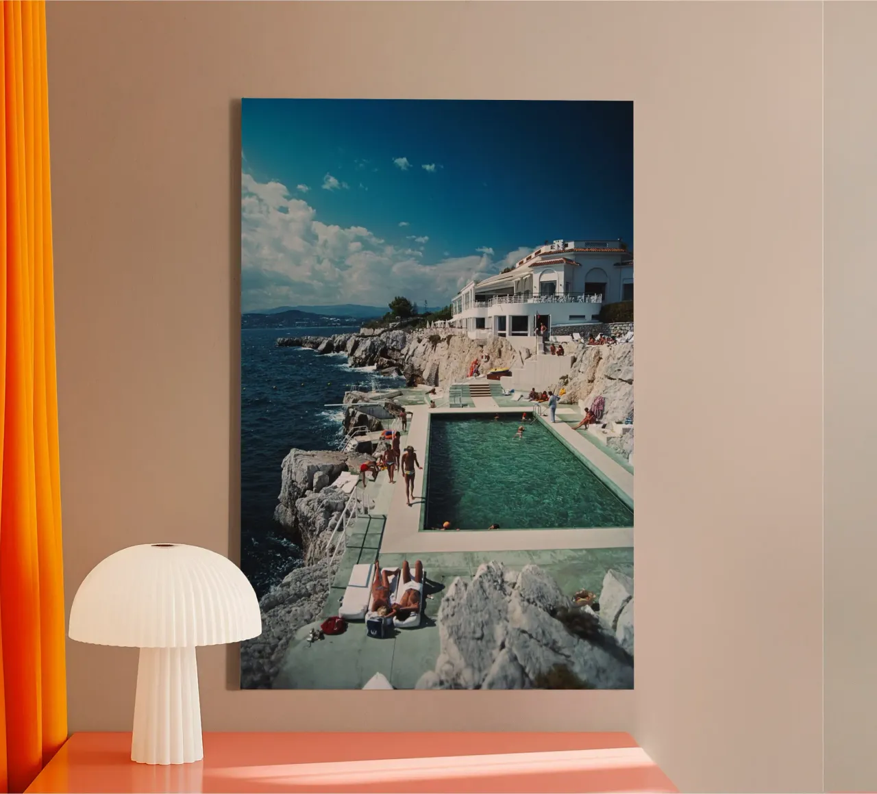 Slim Aarons Hotel Dup Cap tela da Mrs.Pamela