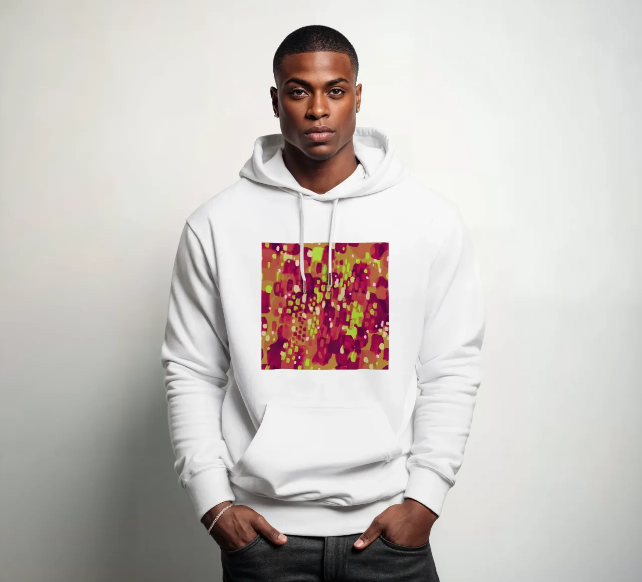 End of Summertime - Color: Lime Pomelo felpa con cappuccio da klossisch