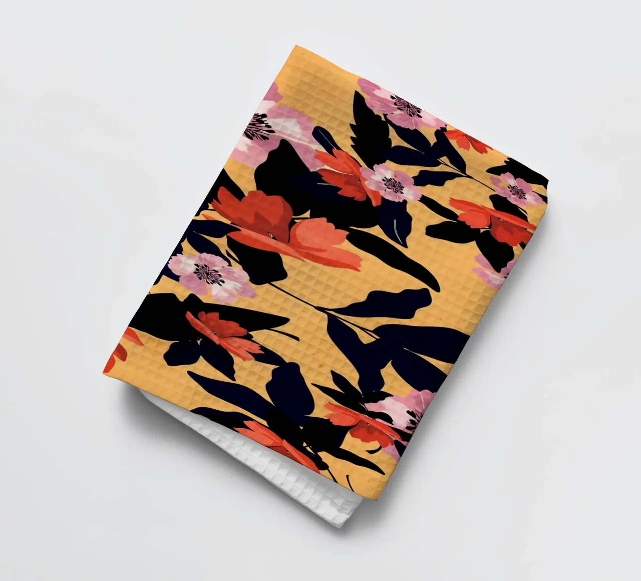 Fleurs sur jaune torchon de ThingDesign