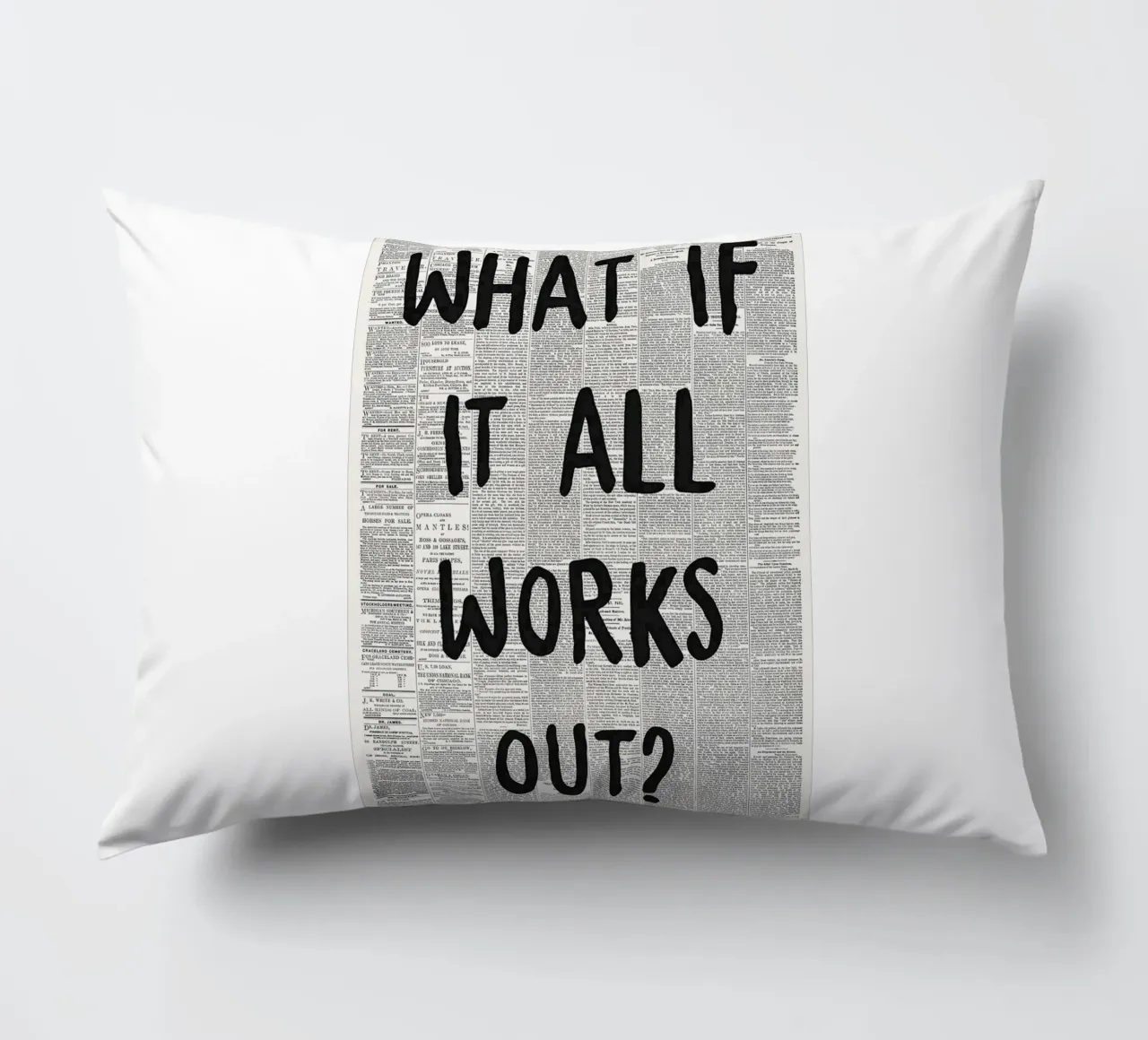 e se tutto si risolvesse cuscino da art quots shop