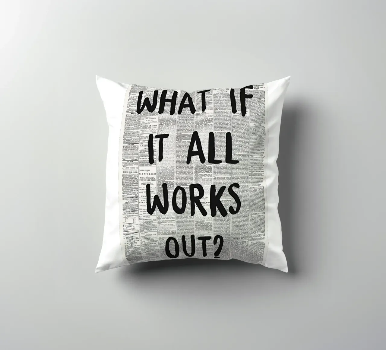e se tutto si risolvesse cuscino da art quots shop