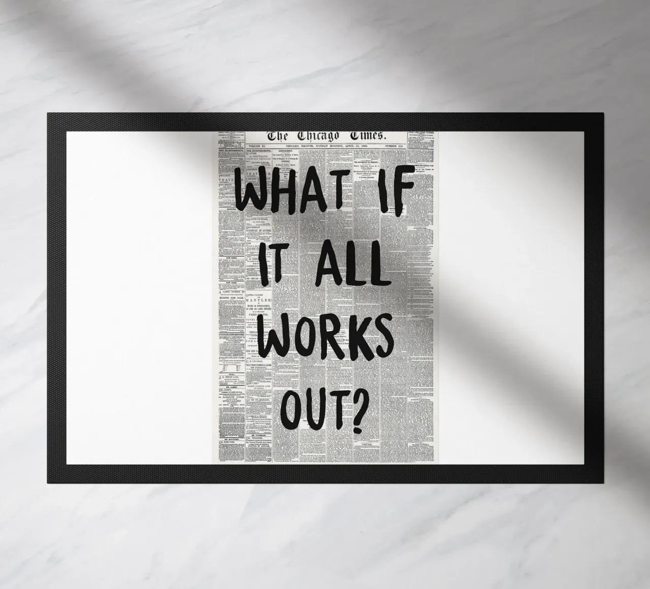 e se tutto si risolvesse zerbino da art quots shop