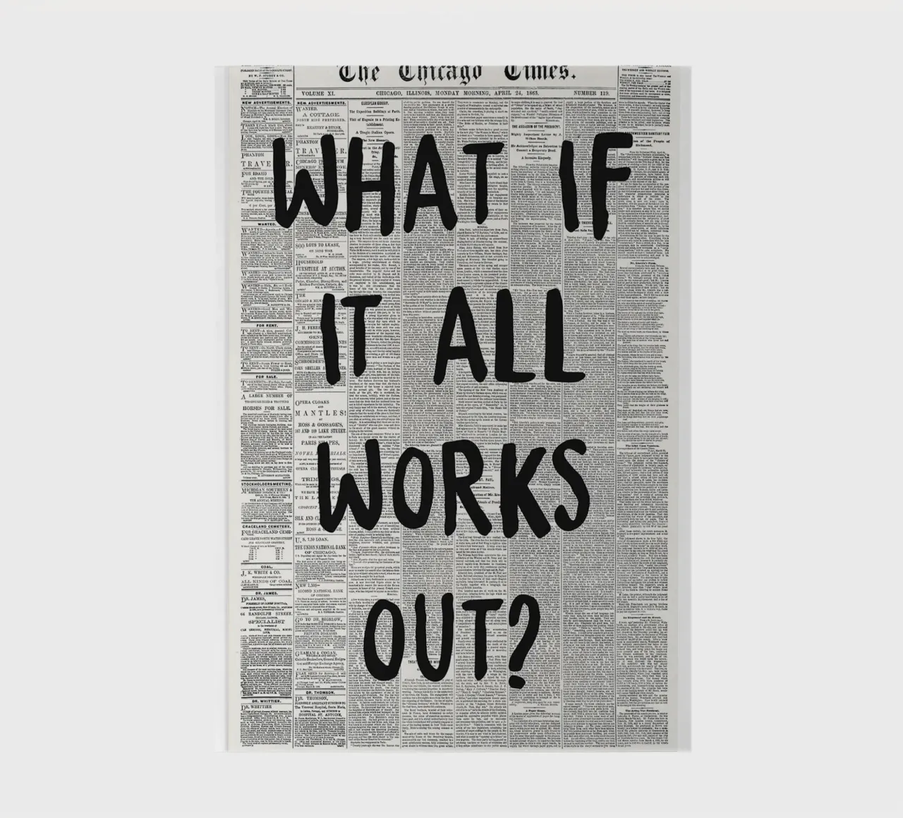 was, wenn alles klappt? Notizbuch von art quots shop