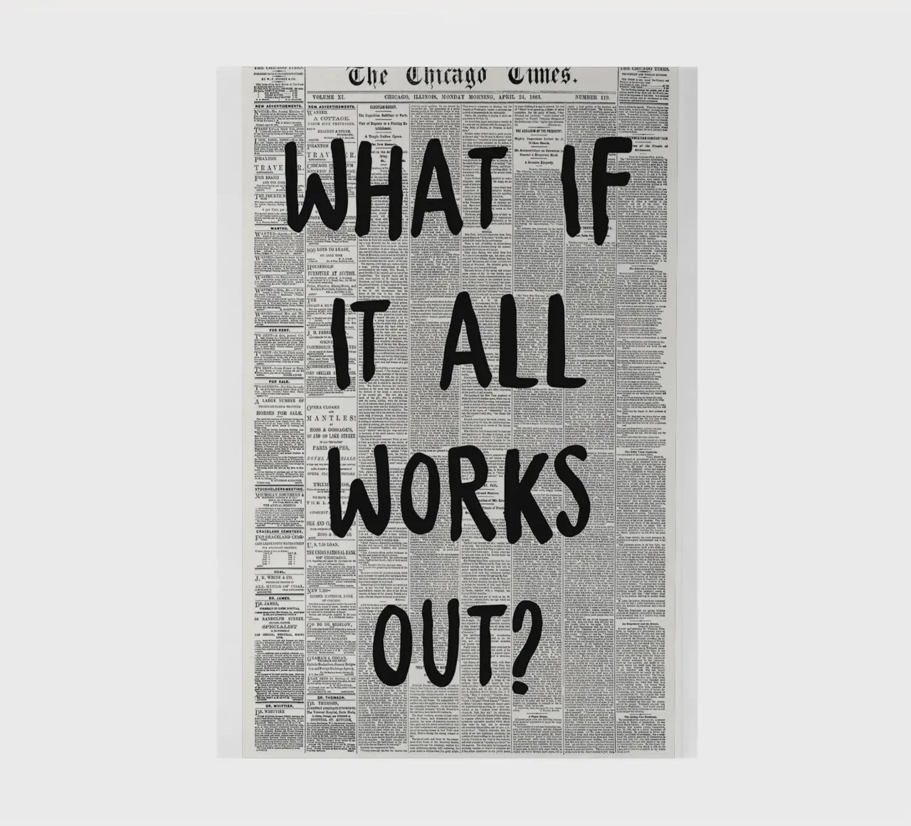 what if it all works out notebook by art quots shop