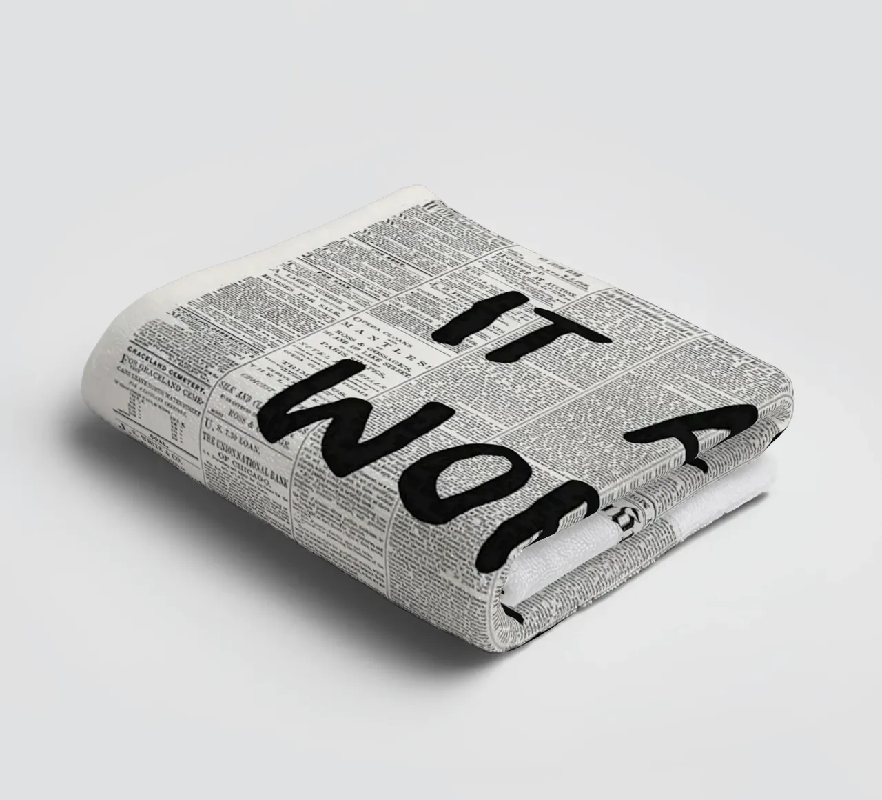 what if it all works out towel by art quots shop