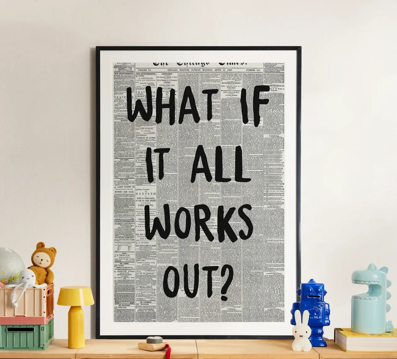 e se tutto si risolvesse poster da art quots shop