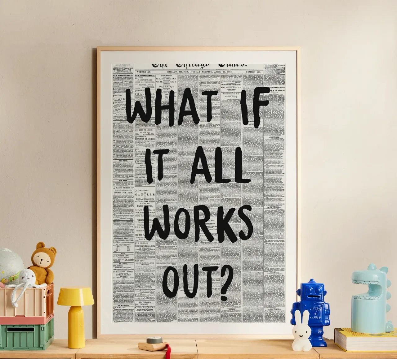 e se tutto si risolvesse poster da art quots shop