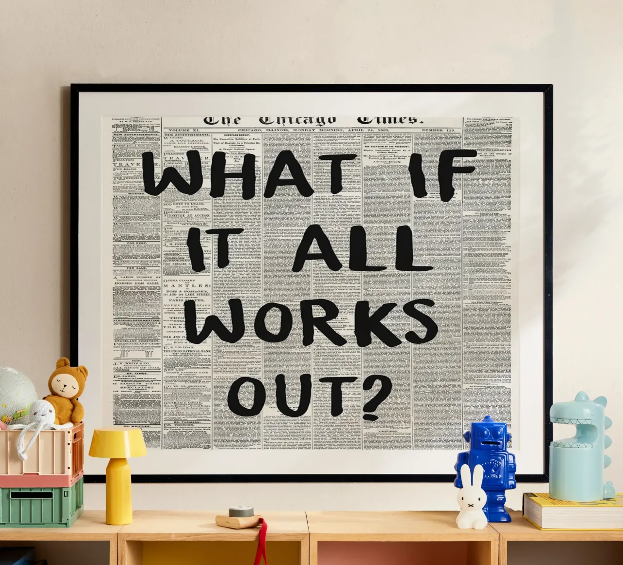 e se tutto si risolvesse poster da art quots shop