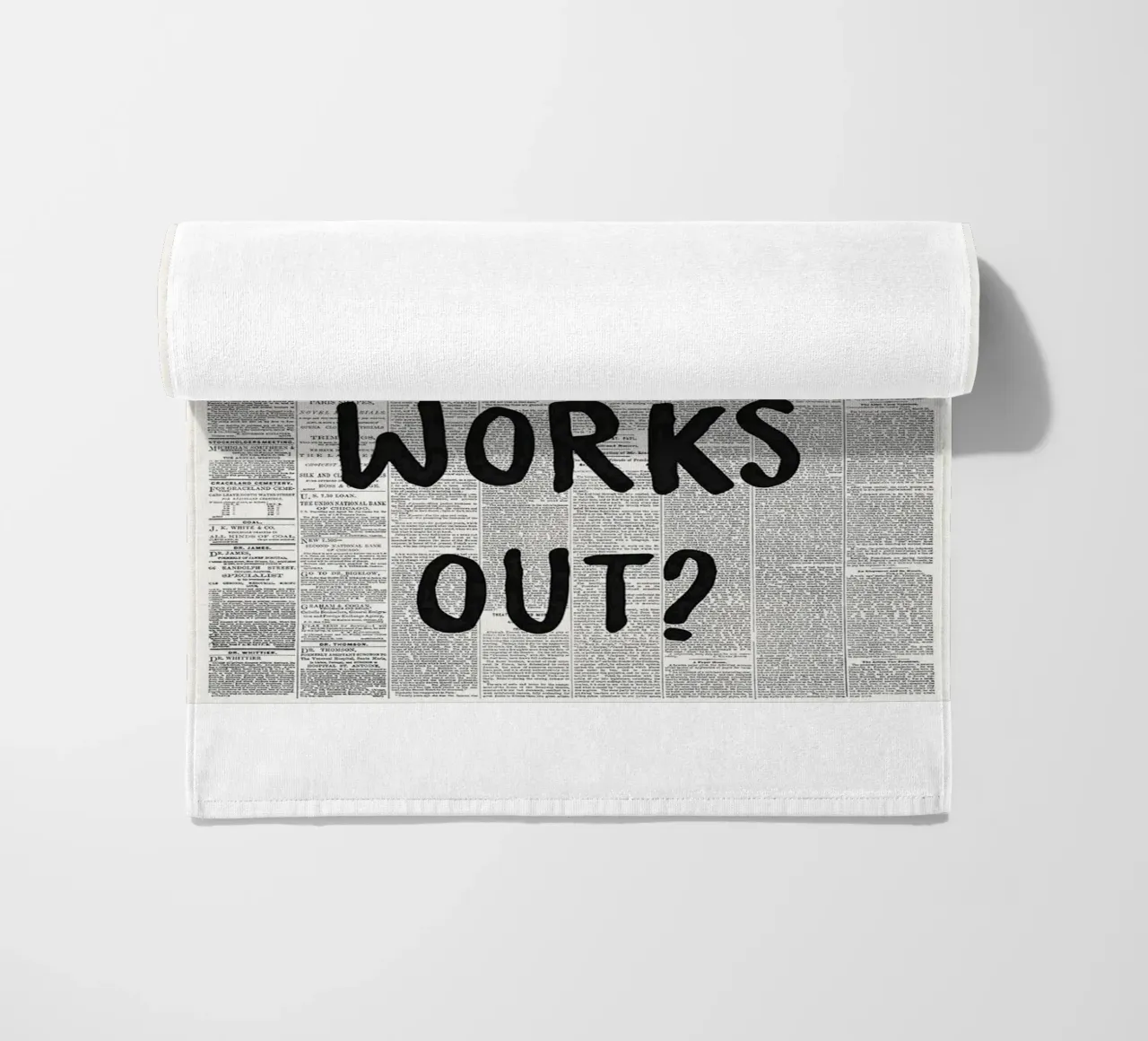 what if it all works out beach towel by art quots shop