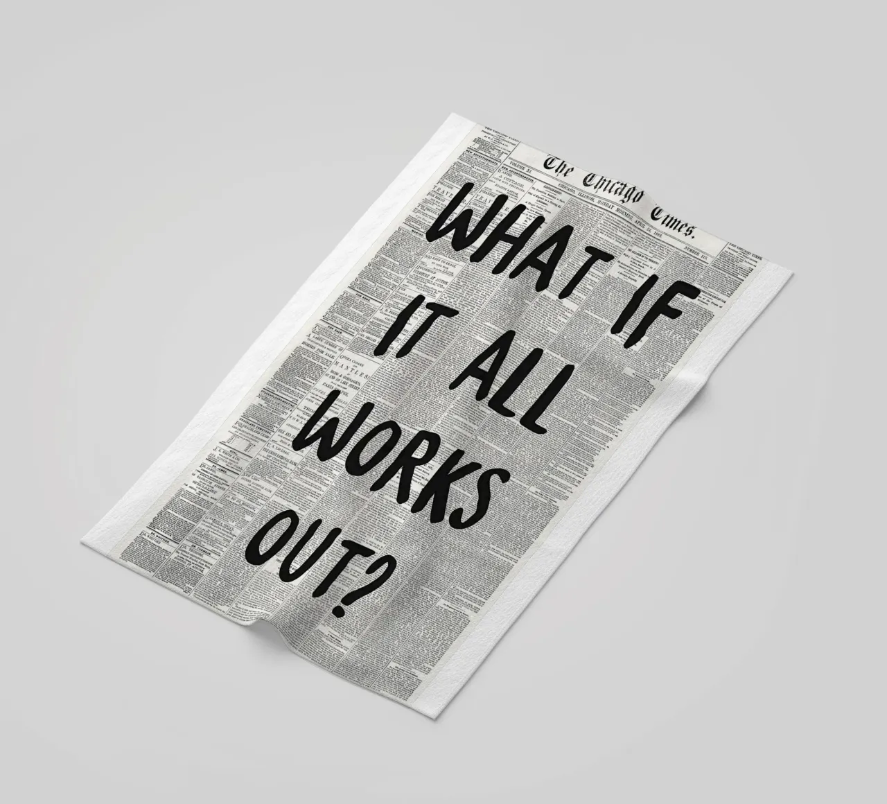 what if it all works out beach towel by art quots shop
