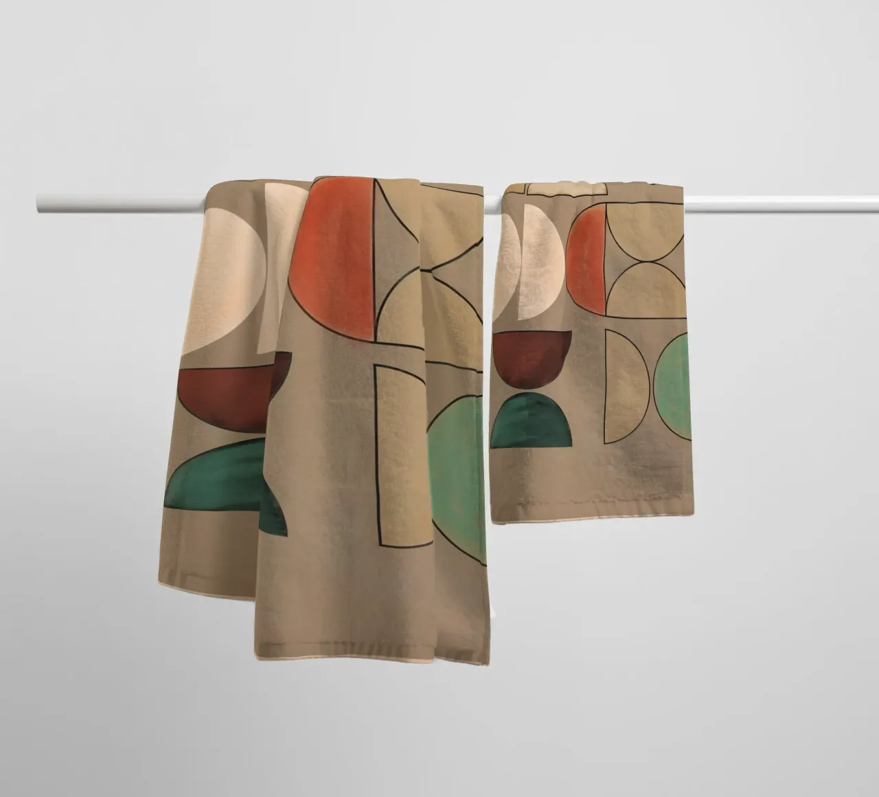 Aarde Vormen badhanddoek van Gaite
