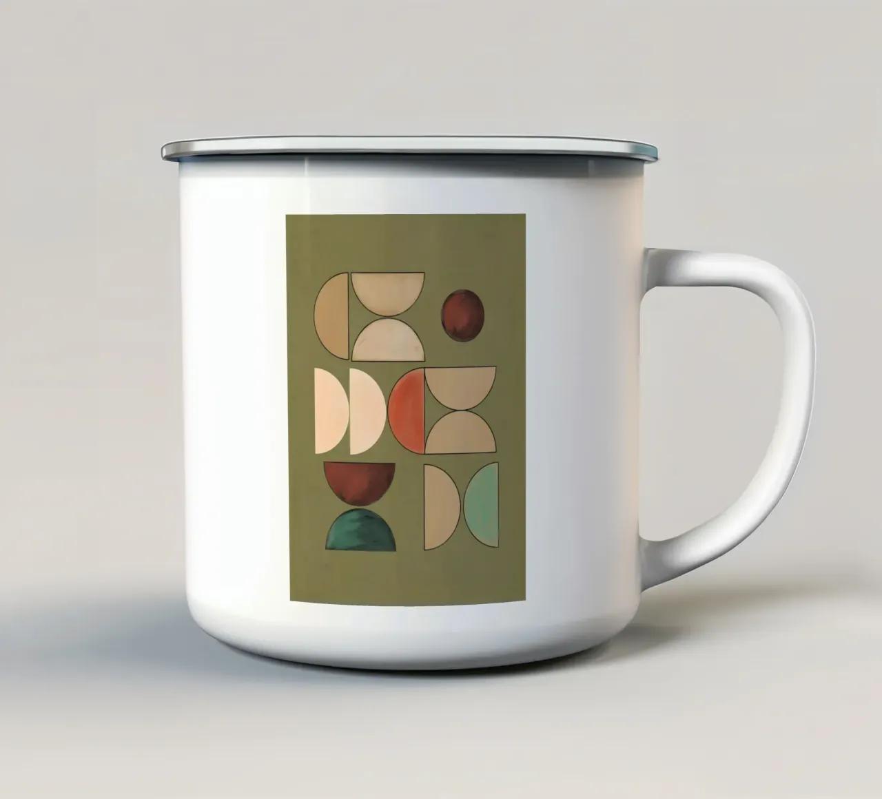 Equilibrio geometrico tazza in smalto da Gaite