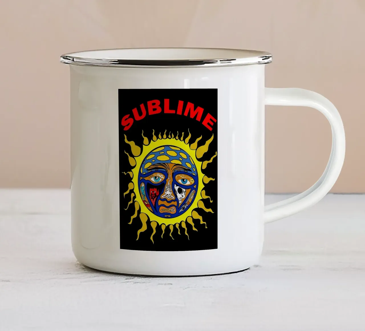 groupe sublime mug en émail de vanhesling
