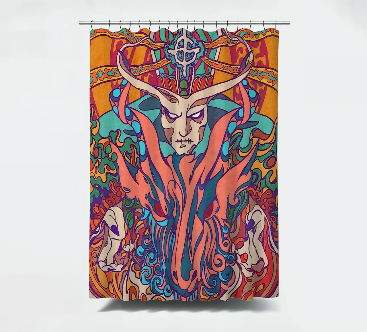 ghost band shower curtain by vanhesling