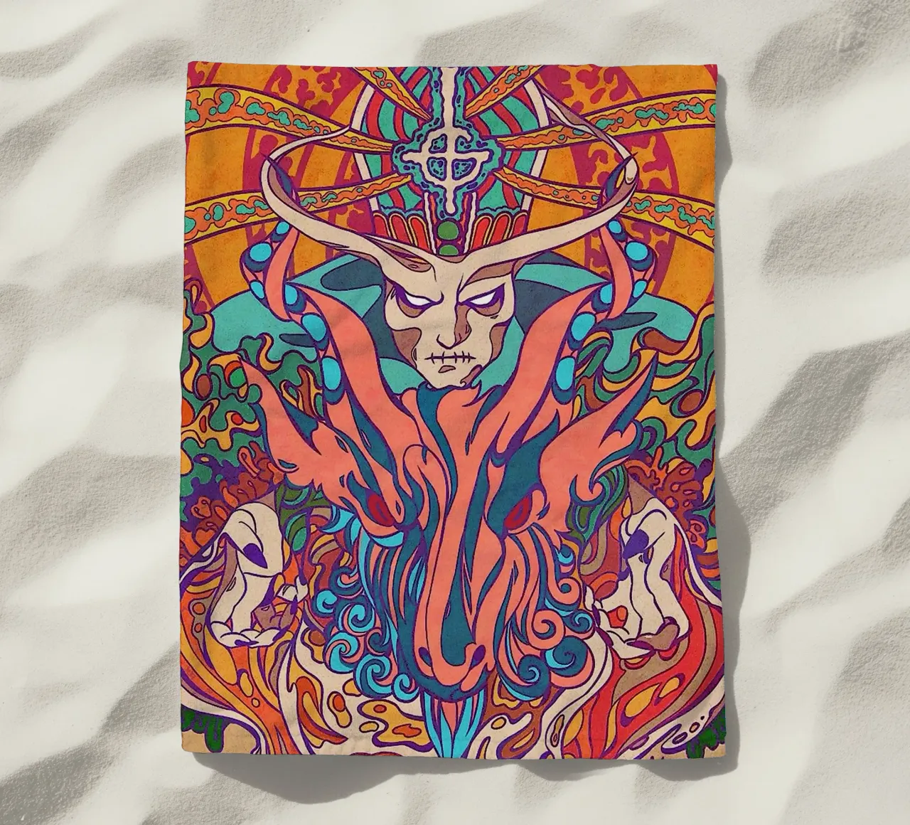 ghost band beach towel by vanhesling