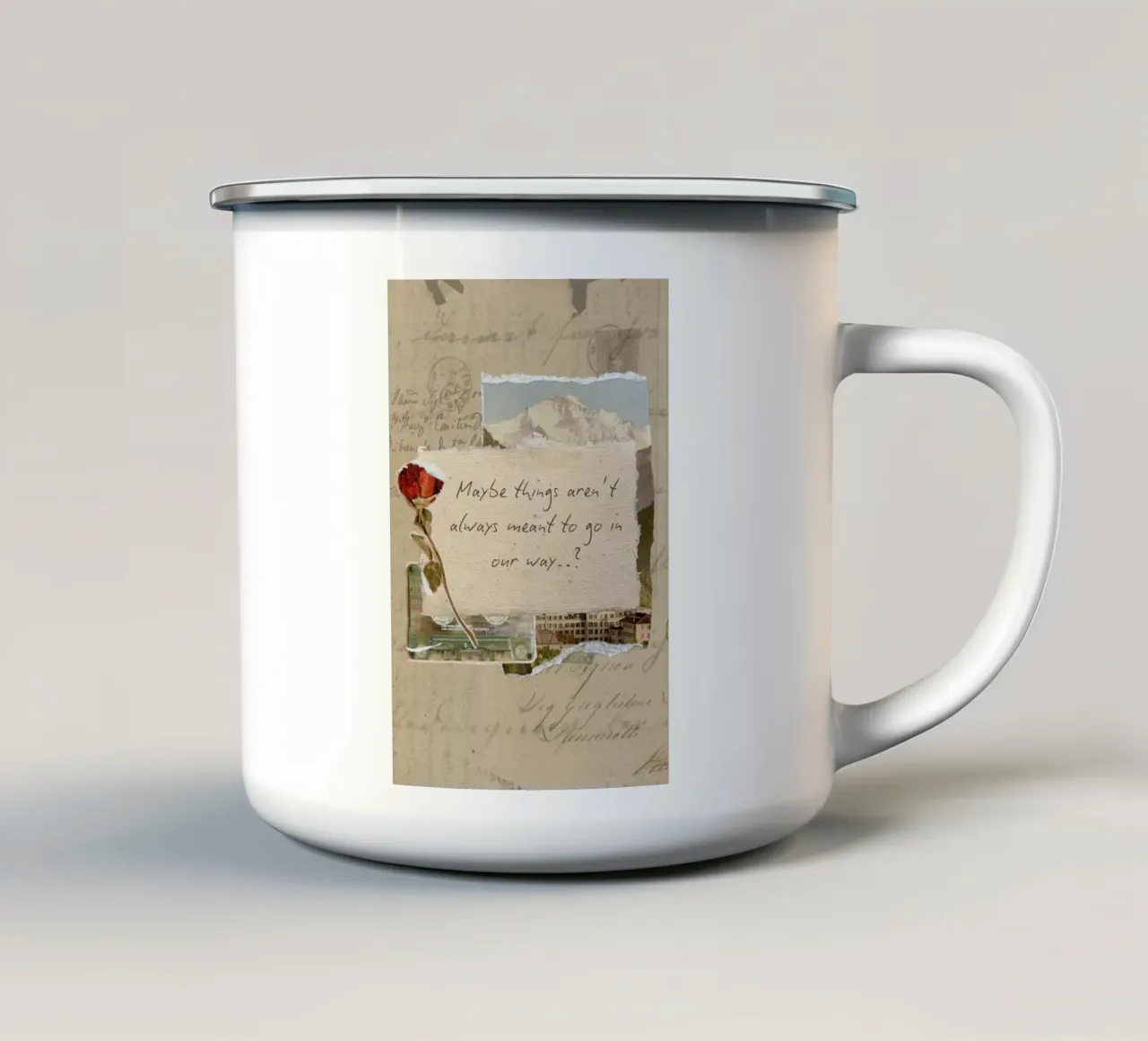forse le cose non sono tazza in smalto da art quots shop