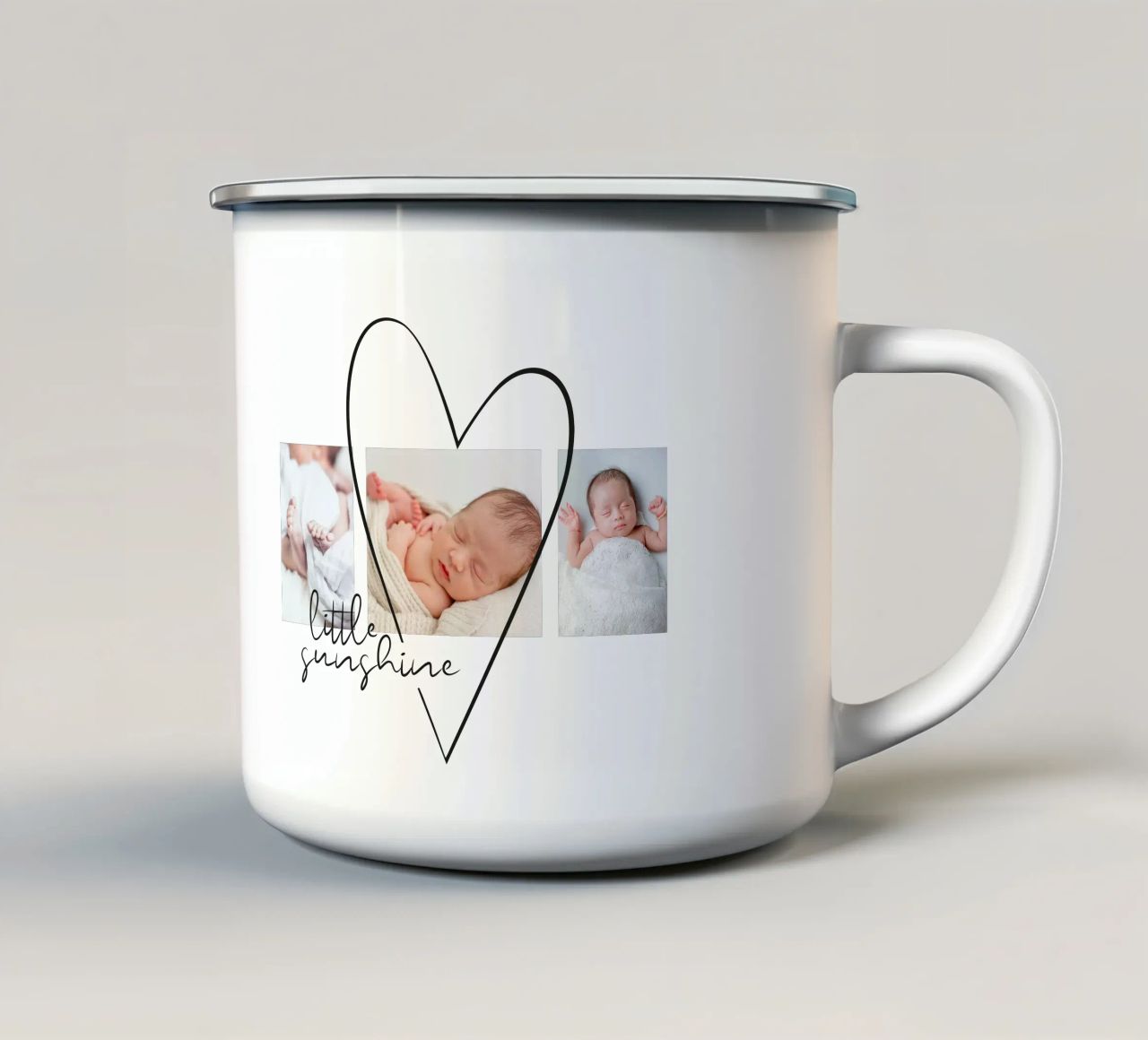 Big Heart tazza in smalto da Kartenliebe