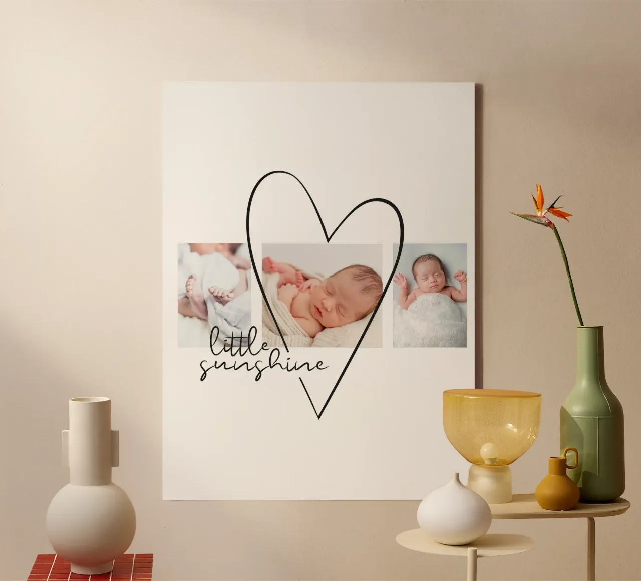 Big Heart tela con Cornice a cassetta da Kartenliebe