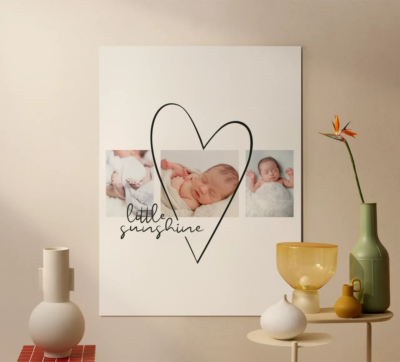 Big Heart poster con telaio in plastica da Kartenliebe