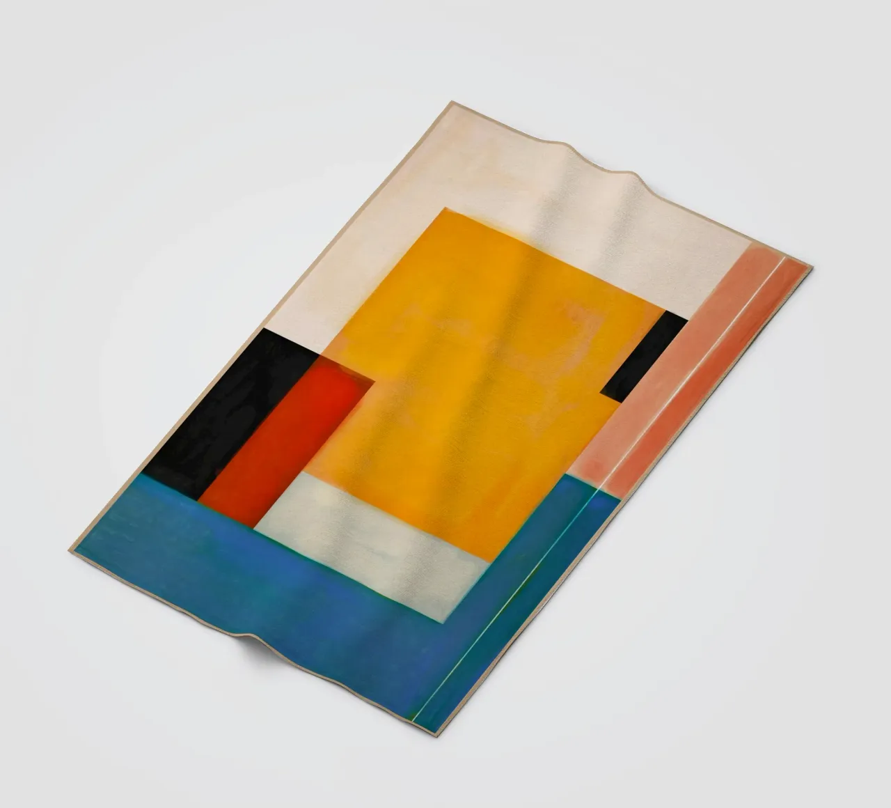 Moderne compositie fleecedeken van Gaite