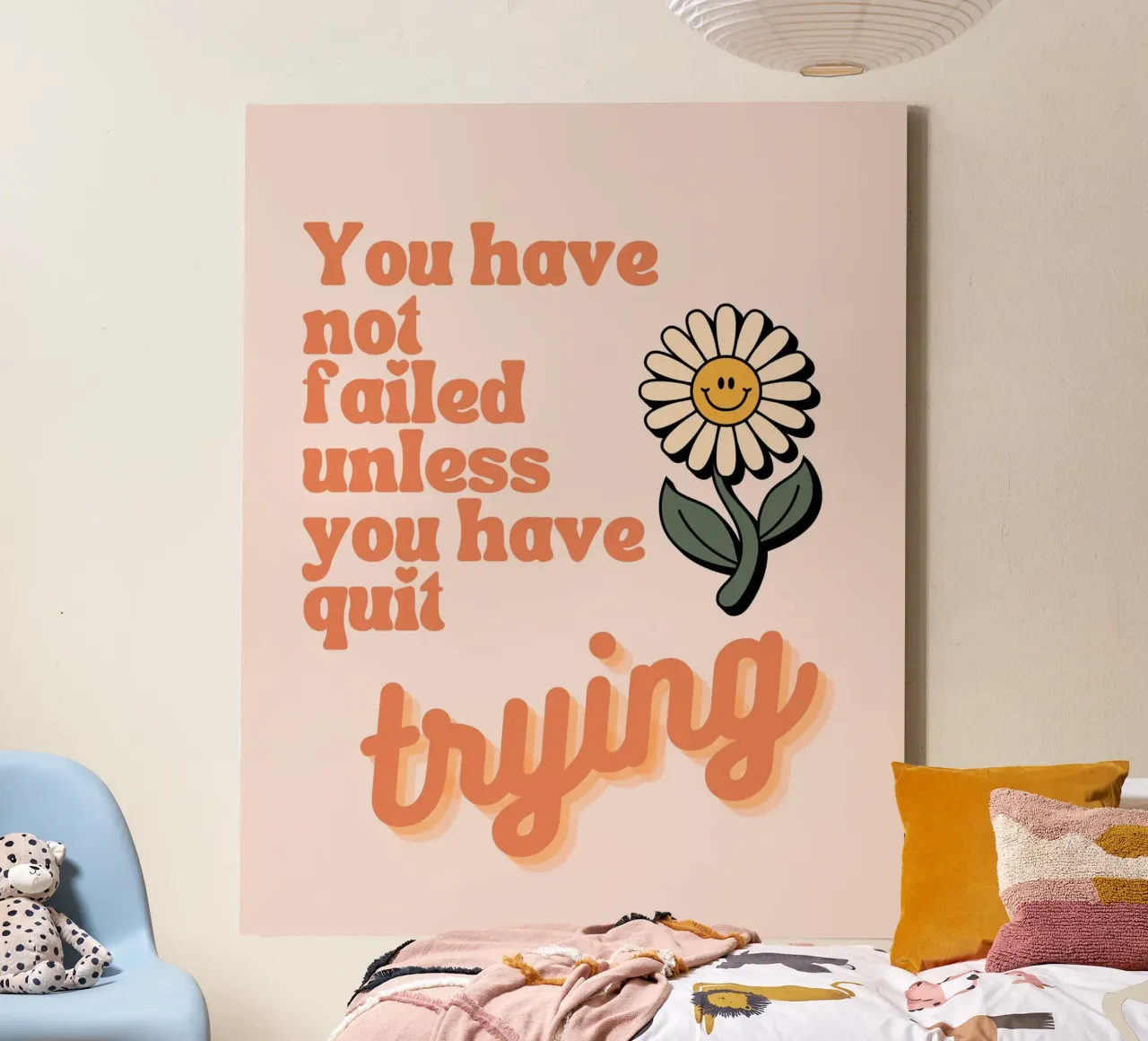 you have not failed unles canvas by art quots shop