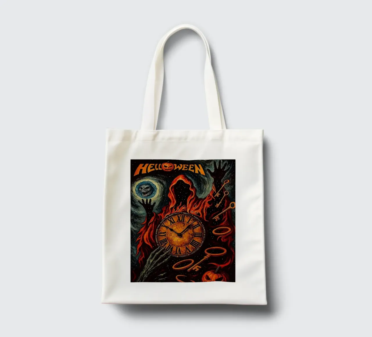 Helloween band borsa in juta da vanhesling