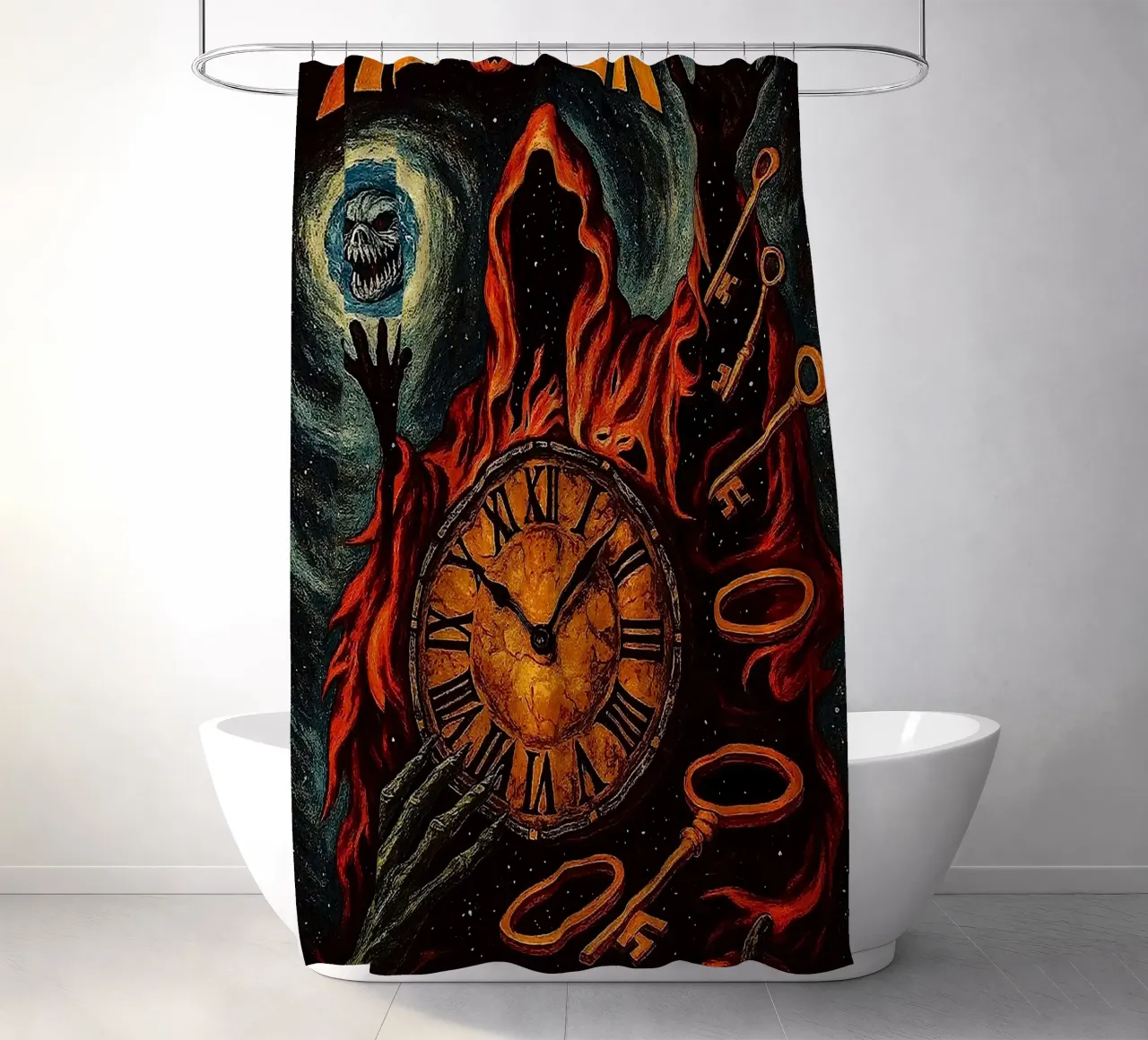 Helloween band tenda da doccia da vanhesling