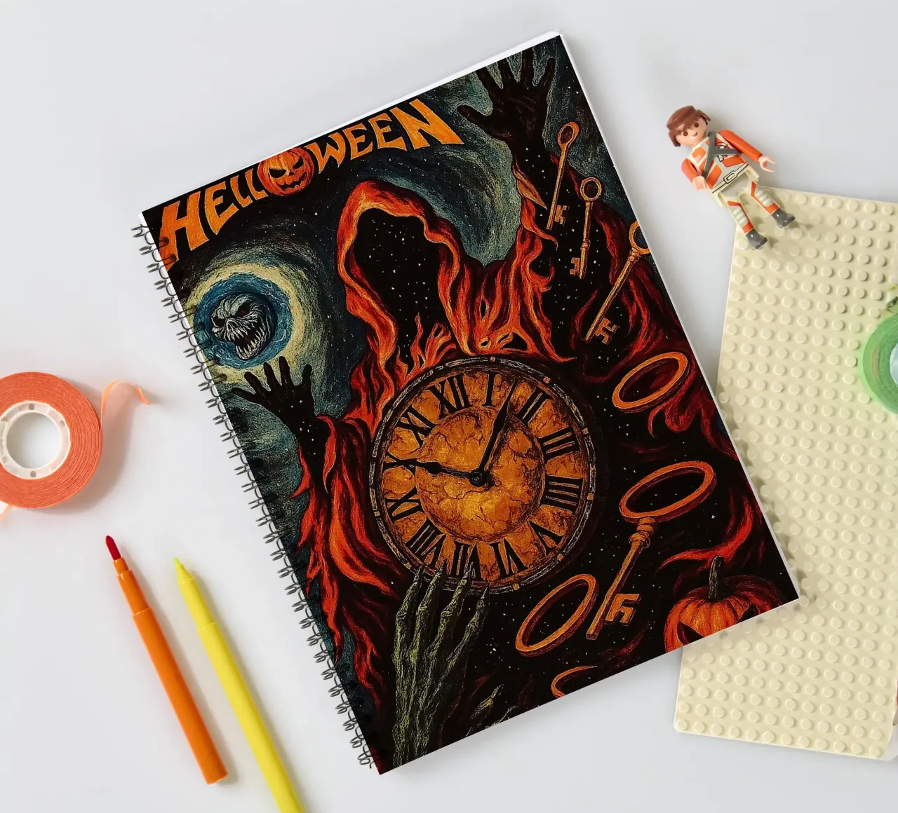 Groupe Helloween carnet à spirale de vanhesling