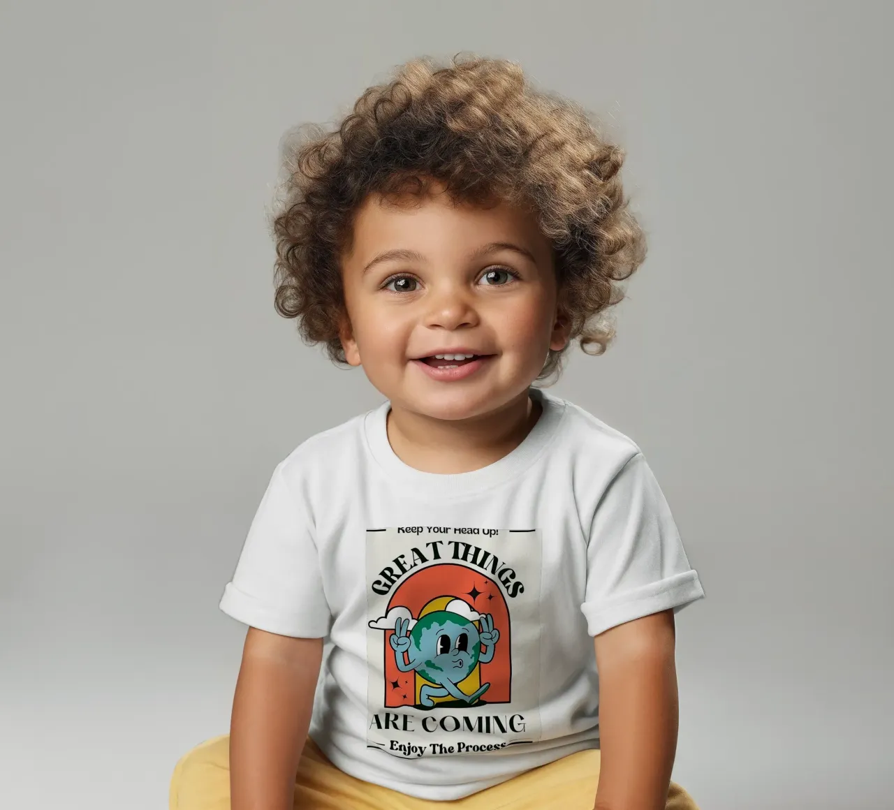 great things are coming baby t-shirt by art quots shop