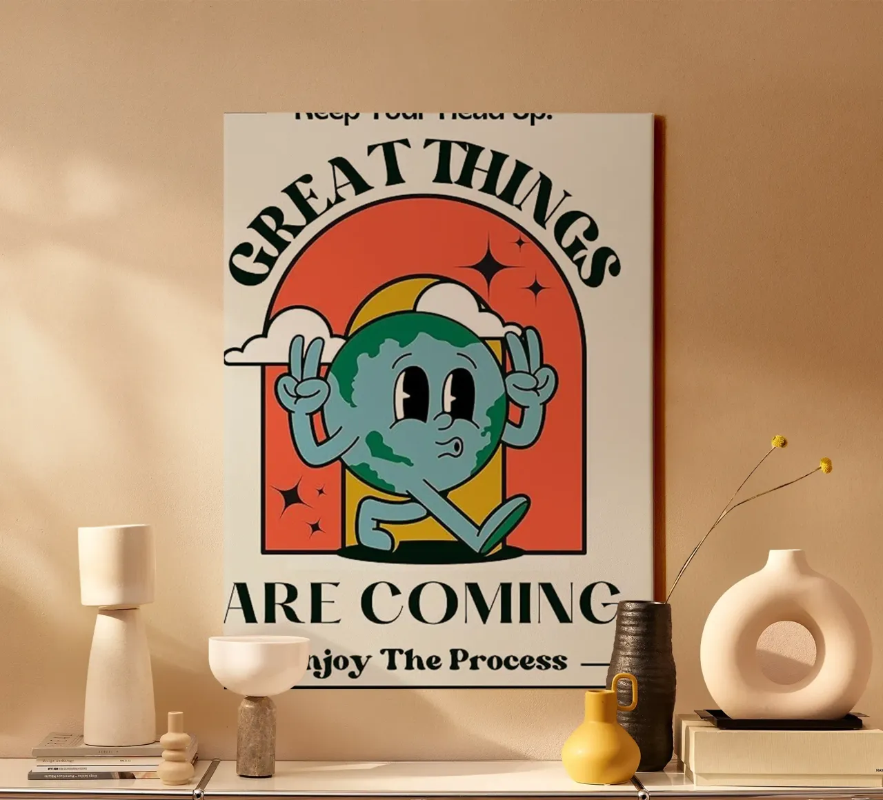 grandi cose in arrivo tela con Cornice a cassetta da art quots shop