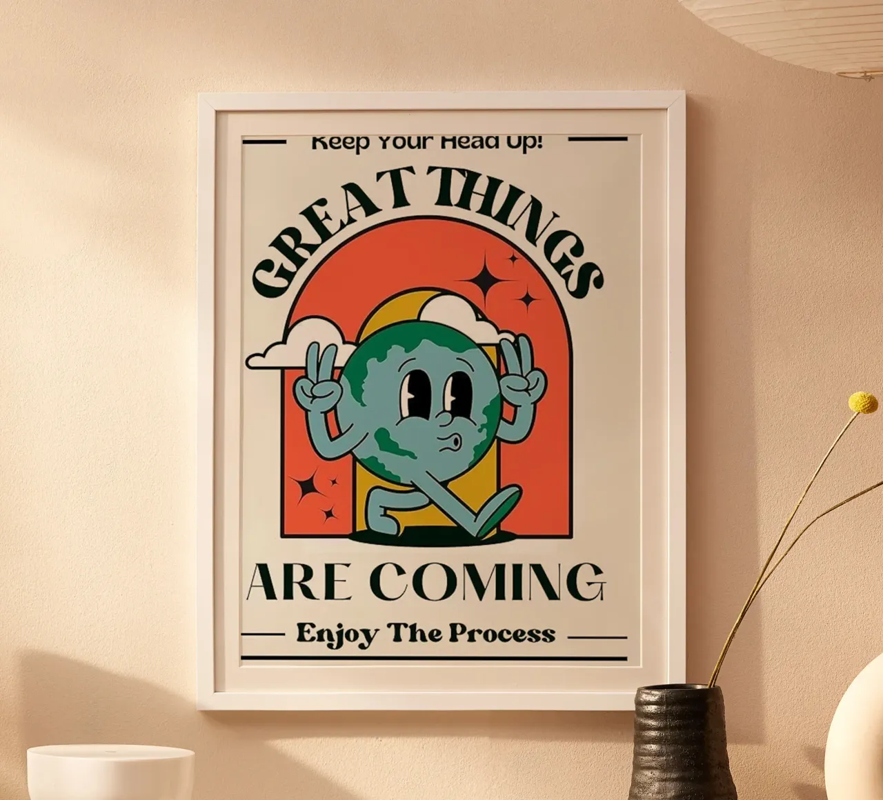 great things are coming poster by art quots shop
