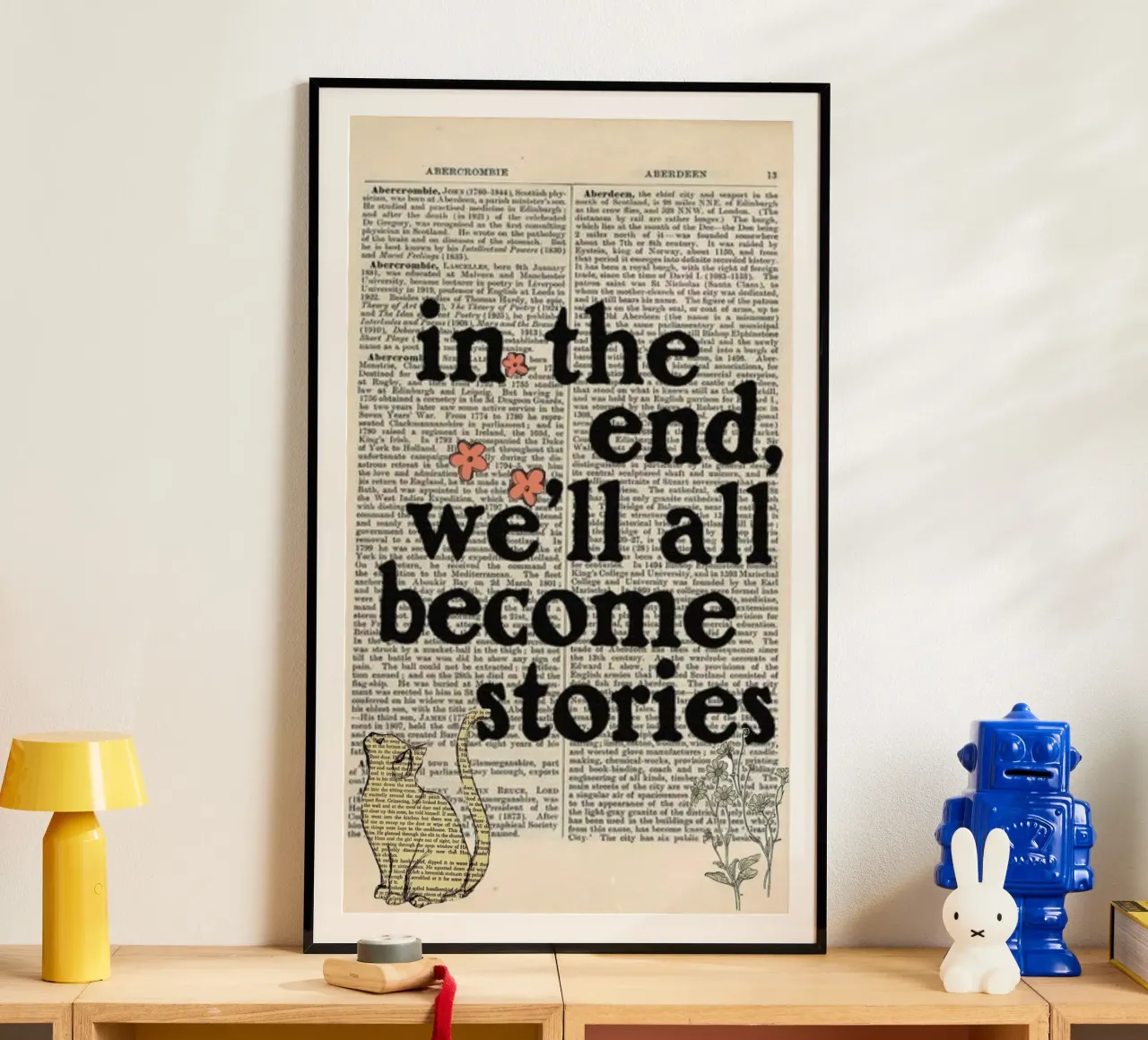 alla fine diventeremo tutti storie poster con telaio in plastica da art quots shop