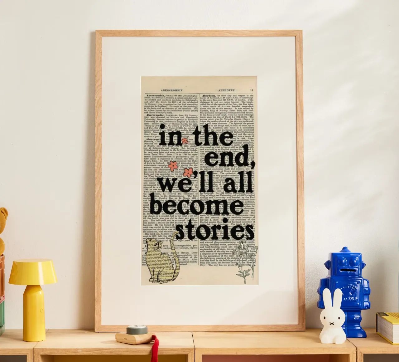 alla fine diventeremo tutti storie poster con telaio in plastica da art quots shop