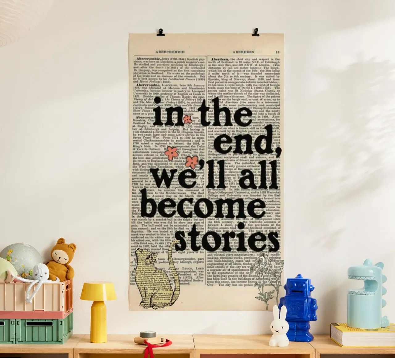 alla fine diventeremo tutti storie poster con telaio in plastica da art quots shop
