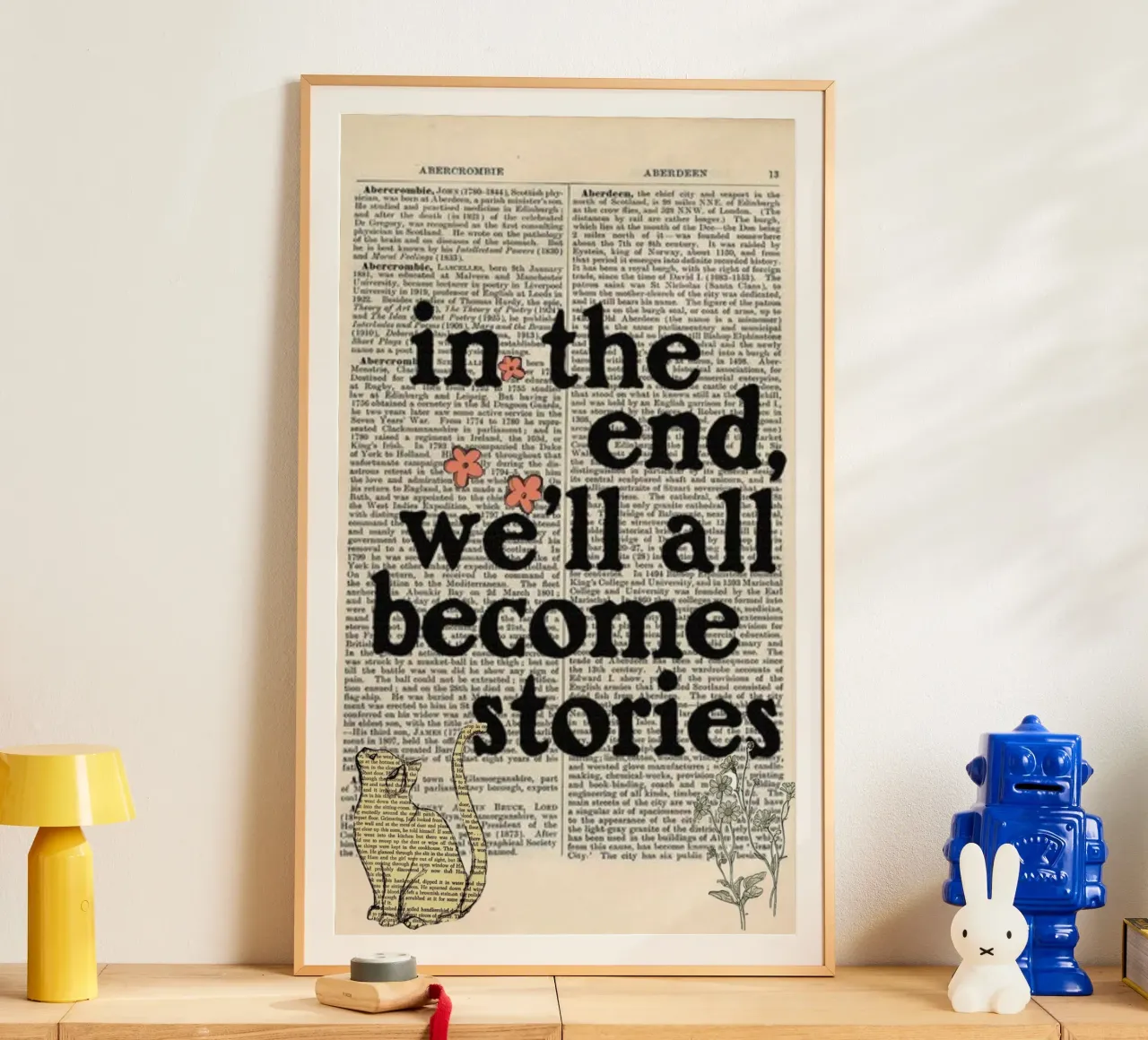 alla fine diventeremo tutti storie poster con telaio in plastica da art quots shop