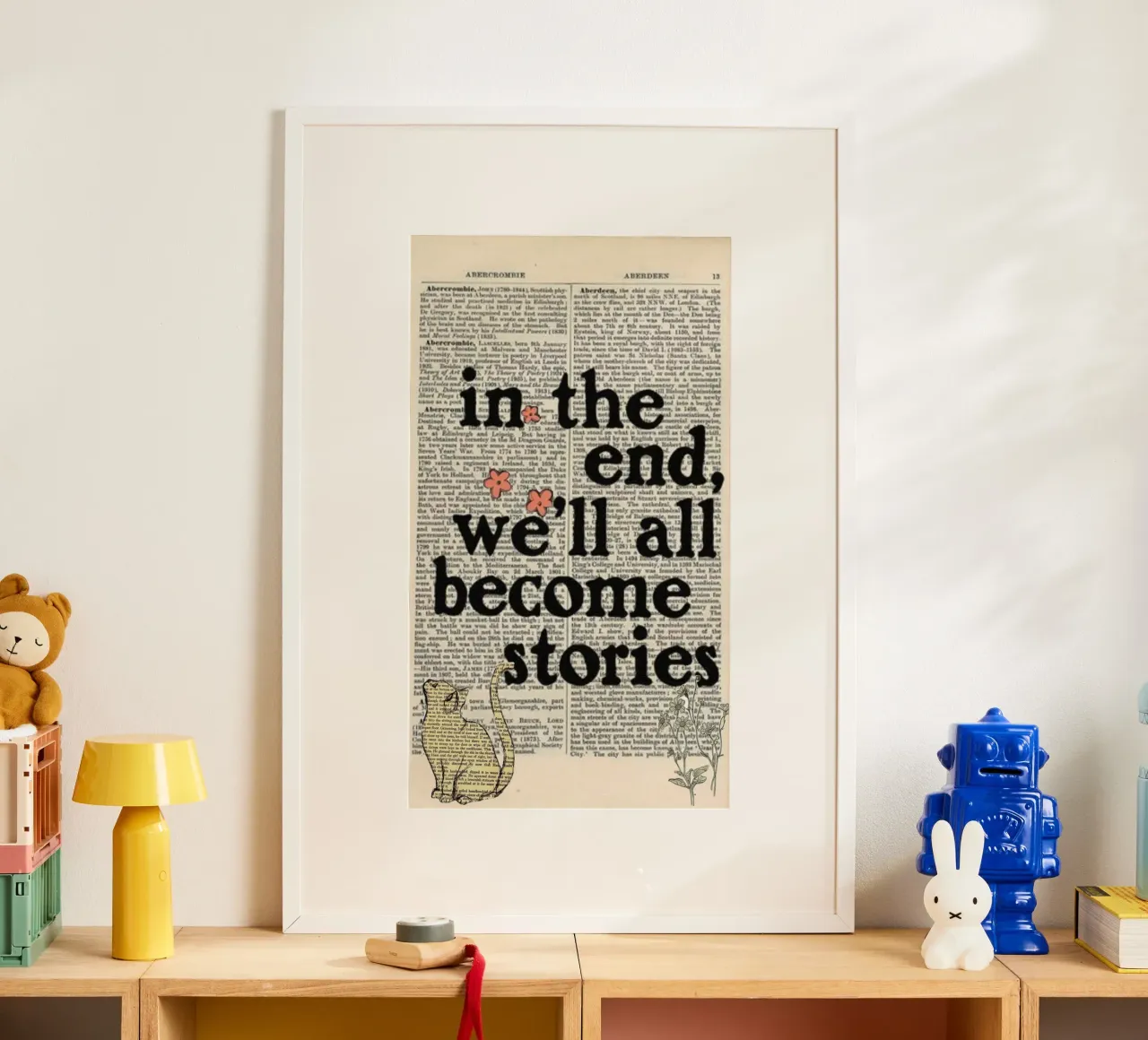 alla fine diventeremo tutti storie poster con telaio in plastica da art quots shop