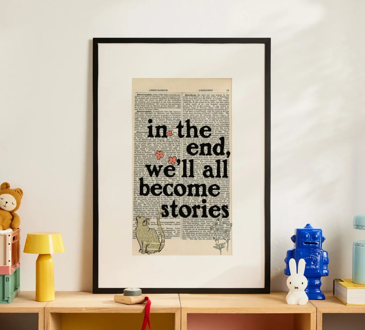 alla fine diventeremo tutti storie poster con telaio in plastica da art quots shop