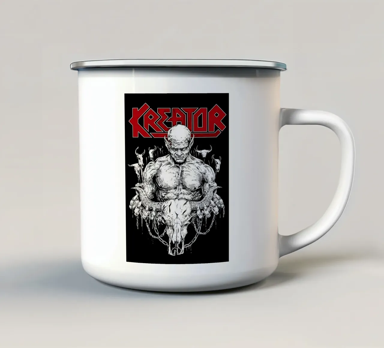 band dei kreator tazza in smalto da vanhesling