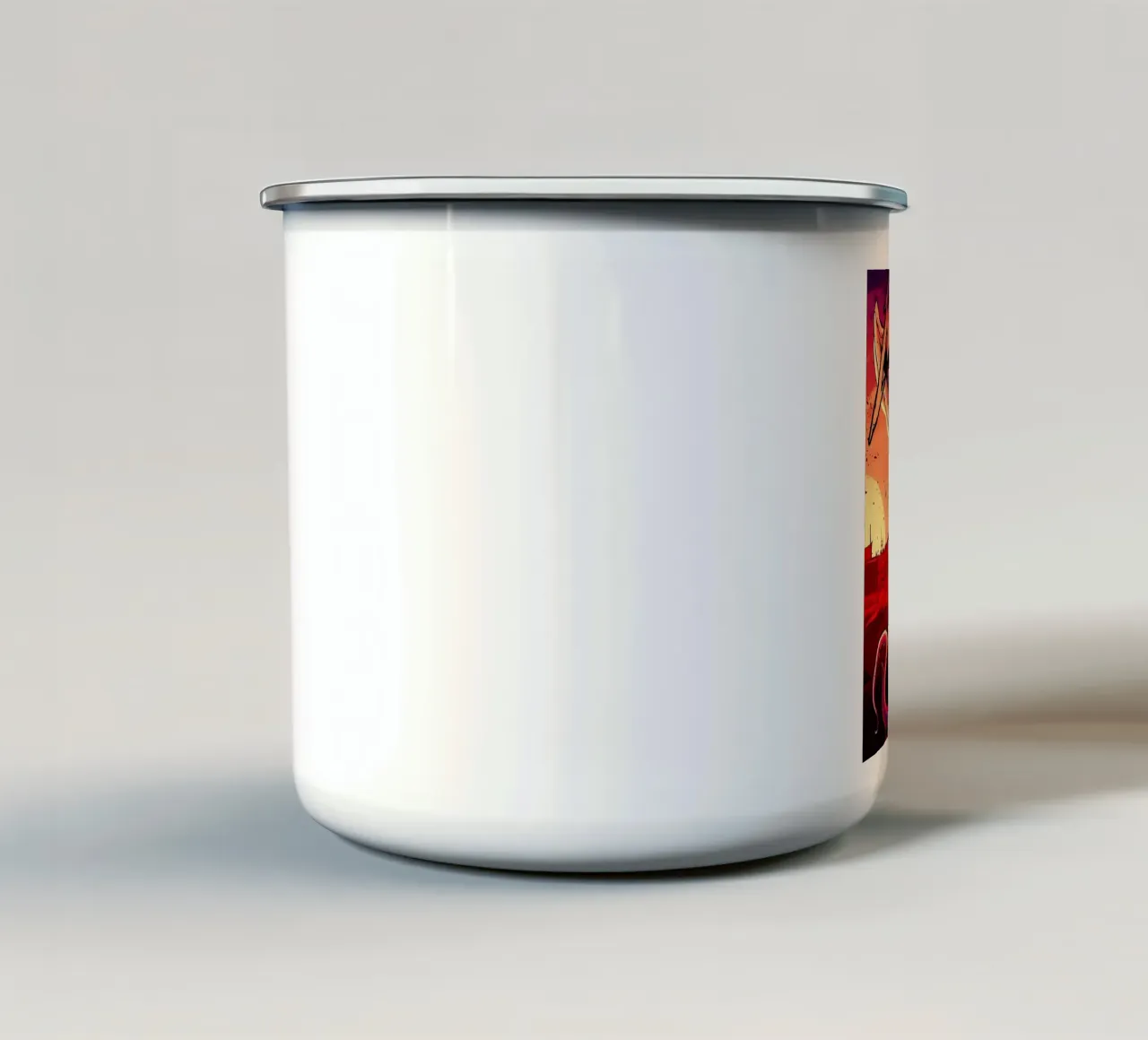 metallica band tazza in smalto da vanhesling