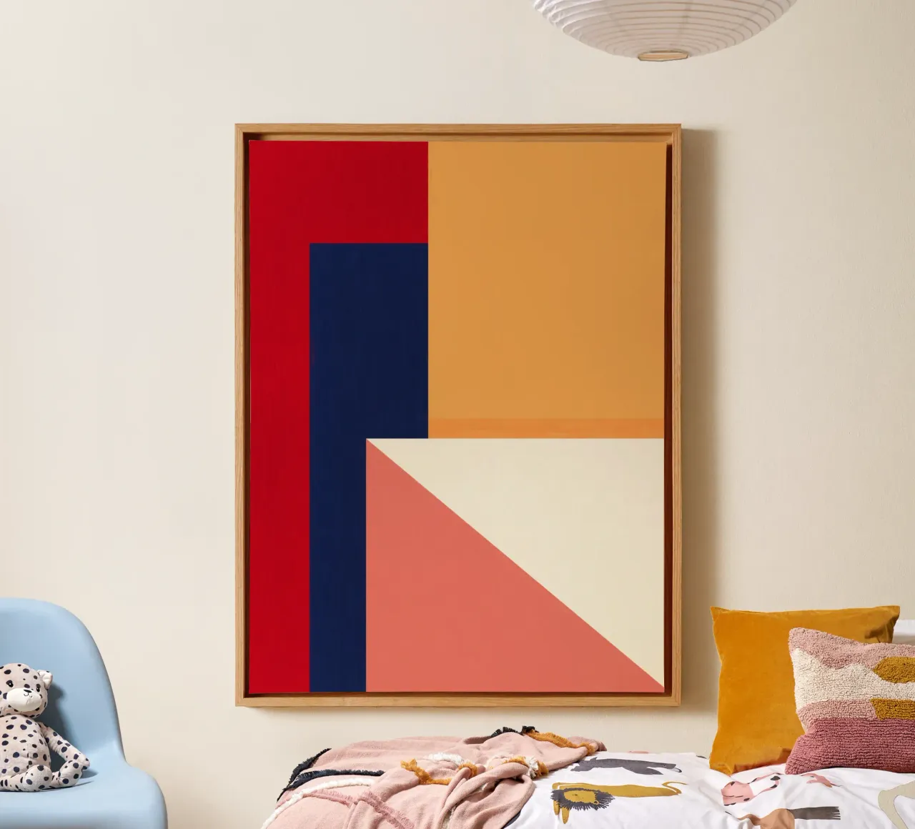 Struttura del colore tela con Cornice a cassetta da Gaite