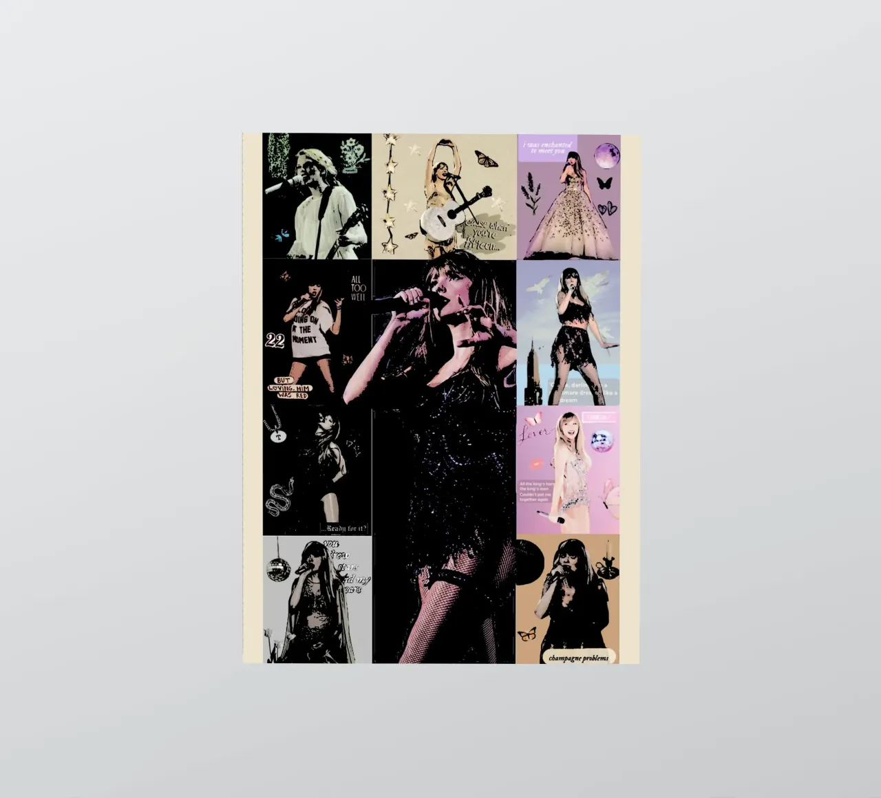 Taylor Swift Poster Art Print sticker by music soul