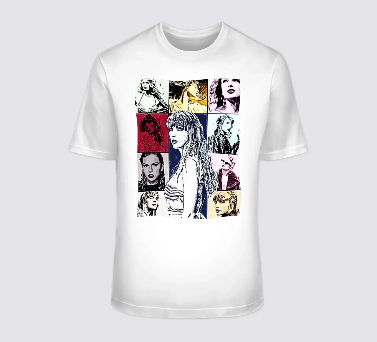 Arte pop di Taylor Swift t-shirt da music soul