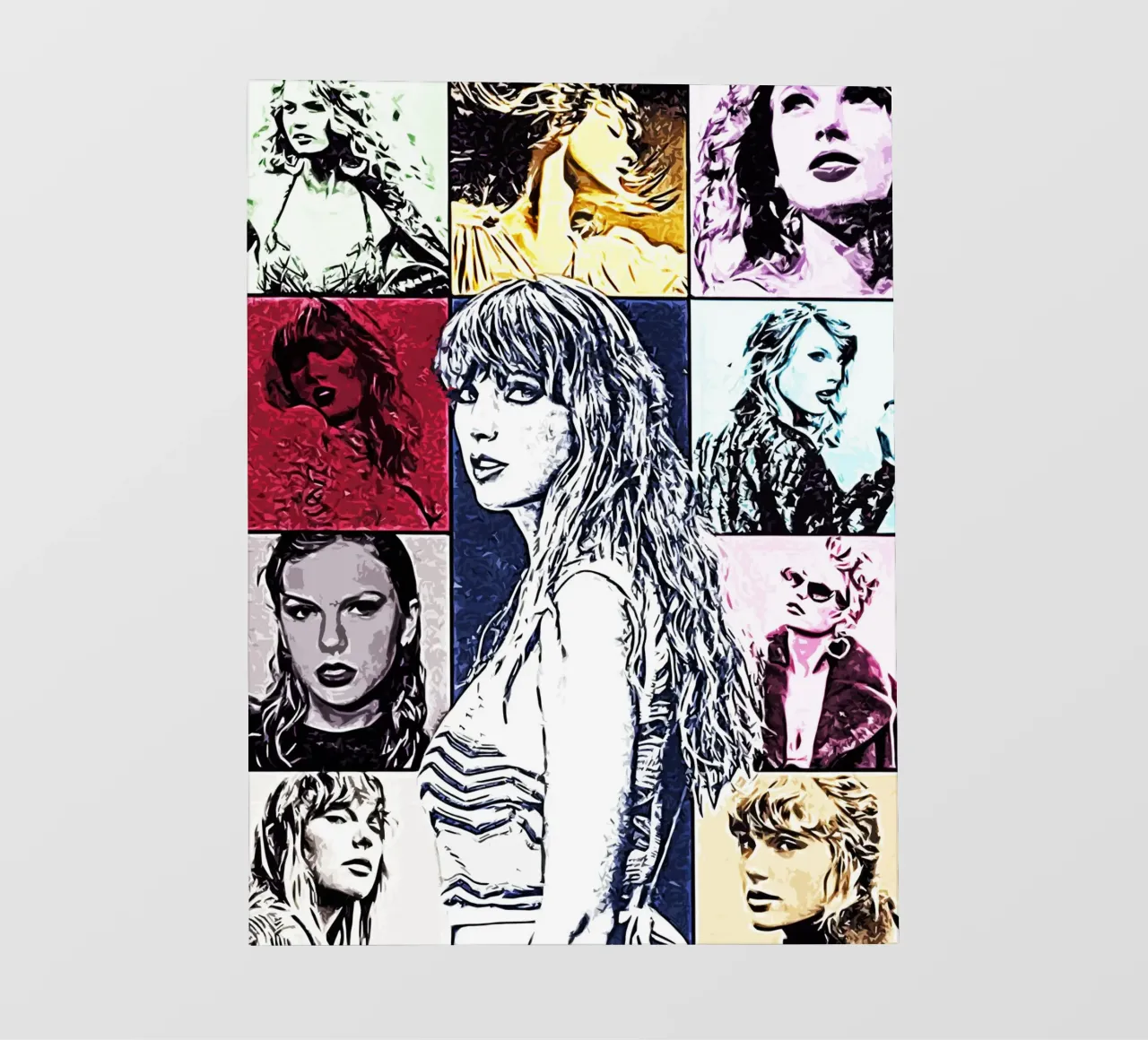 Arte pop di Taylor Swift pellicola backlit da music soul