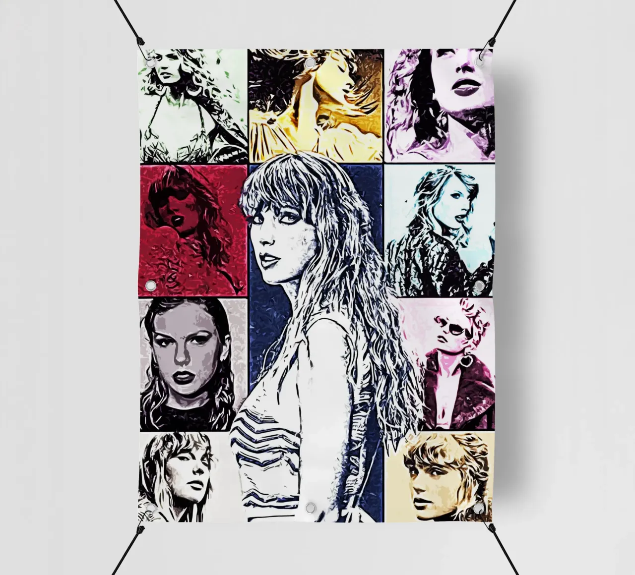 Arte pop di Taylor Swift telo in pvc da music soul