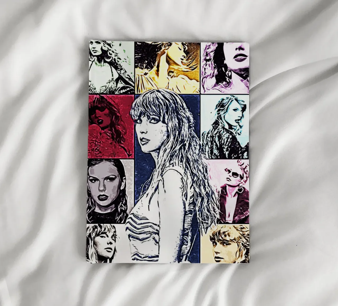 Taylor Swift Pop Art Art notebook by music soul
