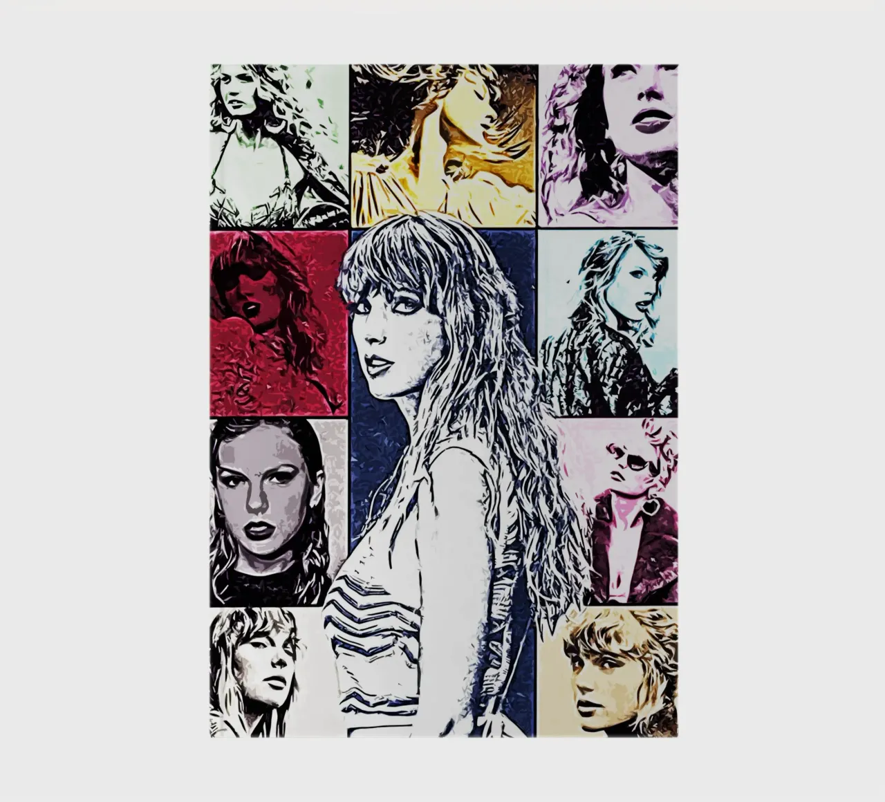 Taylor Swift Pop Art Art notebook by music soul