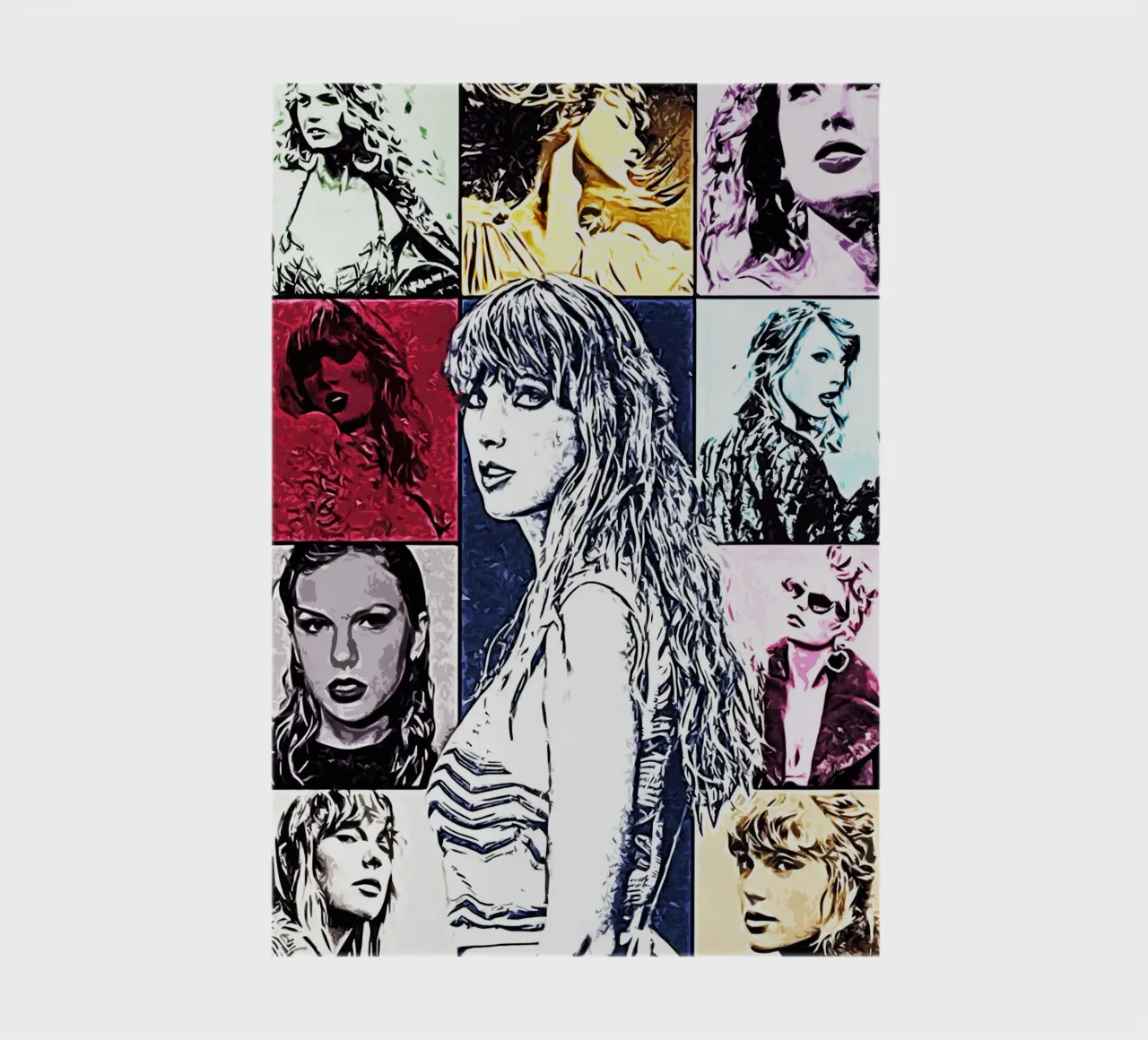 Taylor Swift Pop Art Art notebook by music soul