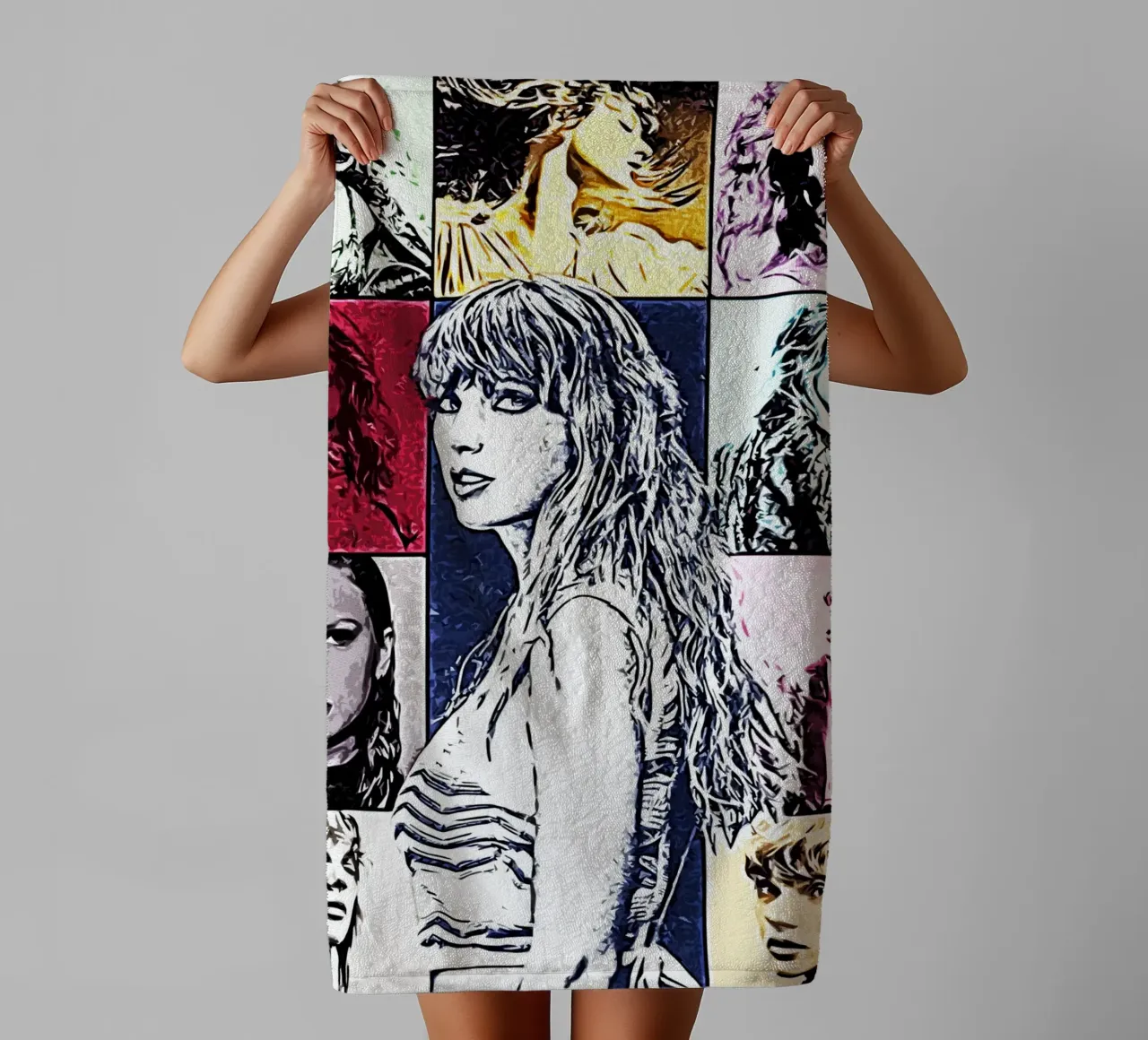 Arte pop di Taylor Swift asciugamano da bagno da music soul